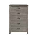 Waldorf 5 Drawer Chest in Dark Gray 1902-9