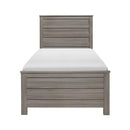 Waldorf Twin Panel Bed in Dark Gray 1902T-1*