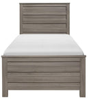 Waldorf Twin Panel Bed in Dark Gray 1902T-1*