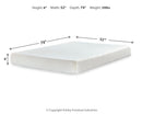 Chime 8 Inch Memory Foam Mattress in a Box - 5th Ave Furniture