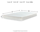 Chime 8 Inch Memory Foam Mattress in a Box - 5th Ave Furniture