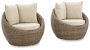 Danson Swivel Lounge with Cushion (Set of 2) - 5th Ave Furniture
