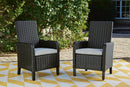 Beachcroft Outdoor Arm Chair with Cushion (Set of 2) - 5th Ave Furniture