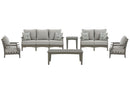 Visola Outdoor Sofa and Loveseat Set - 5th Ave Furniture