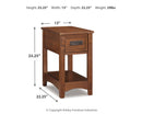 Breegin Chairside End Table - 5th Ave Furniture