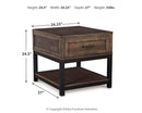 Johurst End Table - 5th Ave Furniture