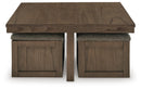 Boardernest Coffee Table with 4 Stools - 5th Ave Furniture