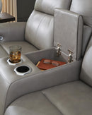 5Z-Comfort Power Reclining Loveseat with Console - 5th Ave Furniture