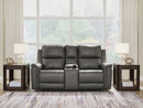 Bleckley Power Reclining Loveseat with Console - 5th Ave Furniture