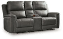 Bleckley Power Reclining Loveseat with Console - 5th Ave Furniture