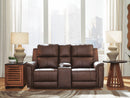 Bleckley Power Reclining Loveseat with Console - 5th Ave Furniture