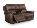 Bleckley Power Reclining Loveseat with Console - 5th Ave Furniture