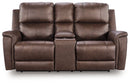 Bleckley Power Reclining Loveseat with Console - 5th Ave Furniture
