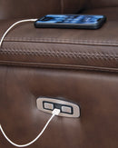 Bleckley Power Reclining Loveseat with Console - 5th Ave Furniture