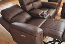 Bleckley Power Reclining Loveseat with Console - 5th Ave Furniture