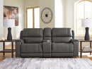 5Z - Pittson Power Reclining Sectional Loveseat with Console - 5th Ave Furniture