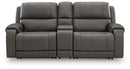 5Z - Pittson Power Reclining Sectional Loveseat with Console - 5th Ave Furniture