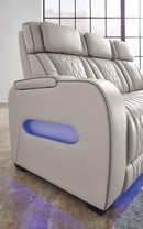 Boyington Power Reclining Loveseat with Console - 5th Ave Furniture