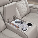 Boyington Power Reclining Loveseat with Console - 5th Ave Furniture