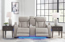 Boyington Power Reclining Loveseat with Console - 5th Ave Furniture