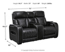 Boyington Power Reclining Loveseat with Console - 5th Ave Furniture