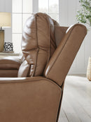 DeepWakes Power Reclining Loveseat with Console - 5th Ave Furniture