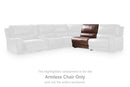 DeepWakes Power Reclining Sectional with Chaise - 5th Ave Furniture