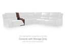 DeepWakes Reclining Sectional with Storage Console - 5th Ave Furniture