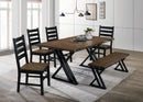 Barbary Dining Table Set with Bench - 5th Ave Furniture