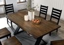 Barbary Dining Table Set with Bench - 5th Ave Furniture
