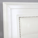 Golva E.King & Queen Bed White & Silver