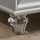 Maddie Bed White & Silver