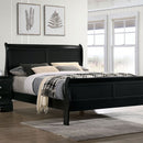 Louis Philippe Full, Twin, Full, & King Bed Black, Grey, Brown & White - 5th Ave Furniture