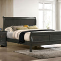 Louis Philippe Full, Twin, Full, & King Bed Black, Grey, Brown & White - 5th Ave Furniture