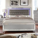 Brachium Queen Bedroom Set Silver - 5th Ave Furniture