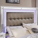 Brachium Queen Bedroom Set Silver - 5th Ave Furniture