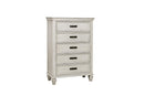 Franco 5-drawer Chest Antique White - 5th Ave Furniture