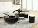 Buckley 3-piece Coffee Table and Stools Set Cappuccino - 5th Ave Furniture