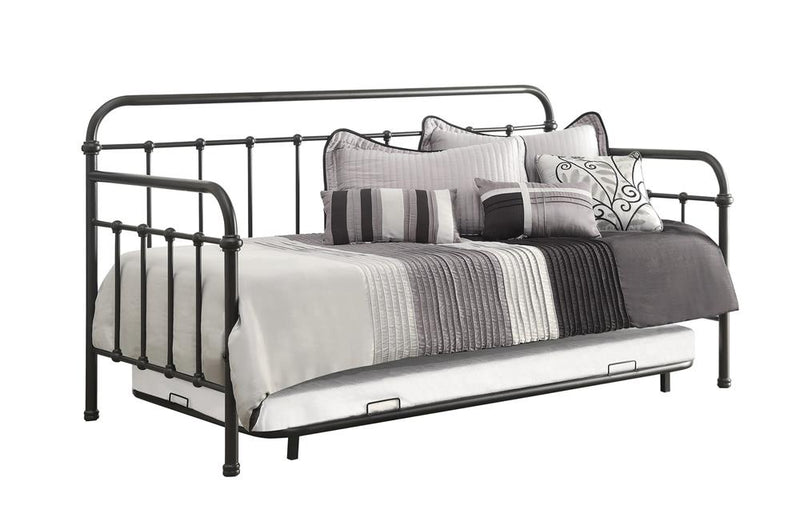 Livingston Daybed with Trundle Dark Bronze - 5th Ave Furniture