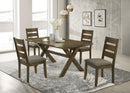Alston Dining Room Set Knotty Nutmeg and Grey - 5th Ave Furniture