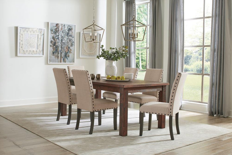 Coleman Rectangular Dining Table Rustic Golden Brown - 5th Ave Furniture
