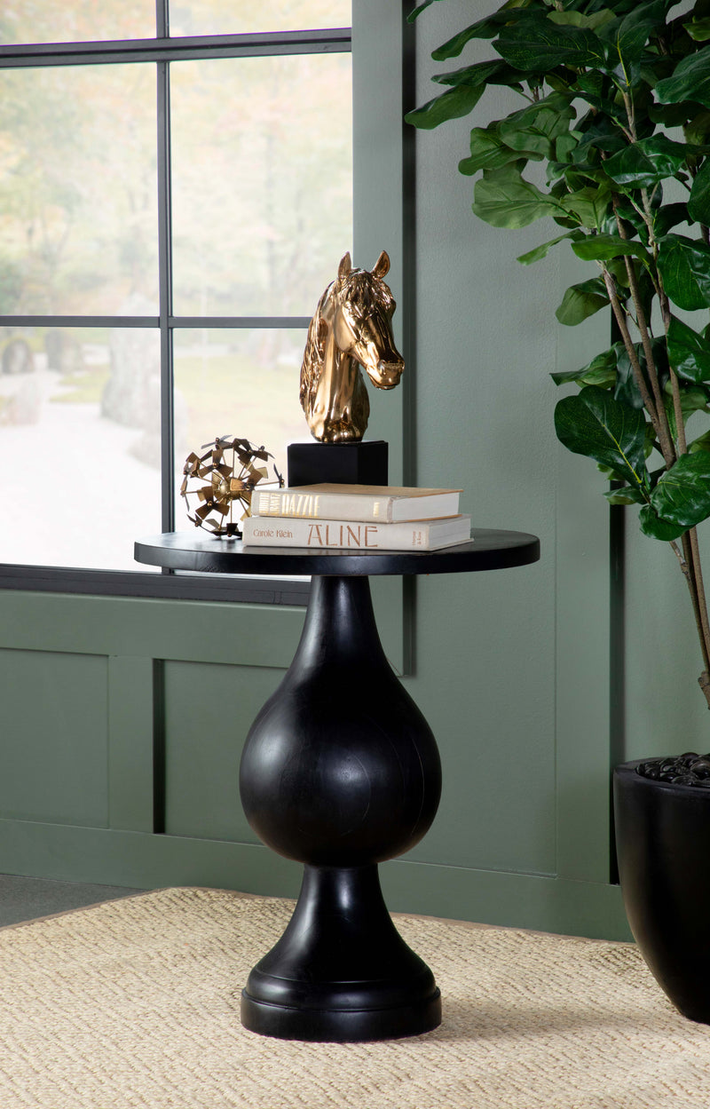 Dianella Round Pedestal Accent Table - 5th Ave Furniture