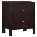 Carlton 2-drawer Rectangular Nightstand Cappuccino - 5th Ave Furniture