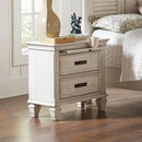 Franco 2-drawer Nightstand Antique White - 5th Ave Furniture