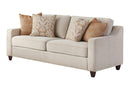 Christine Upholstered Cushion Back Sofa Beige - 5th Ave Furniture