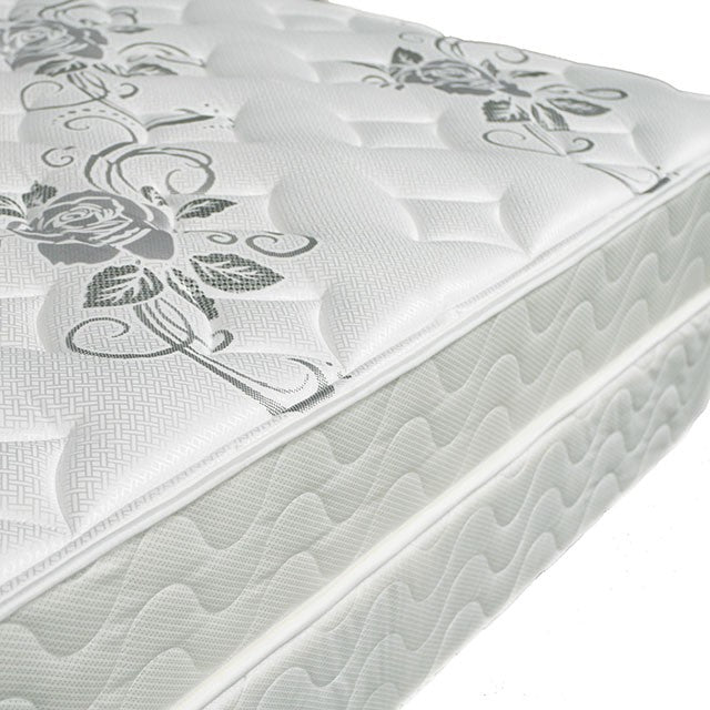 ELBERTYNA White 8" Tight Top Mattress, E.King