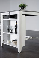 Lescles 3 Pc Counter Ht Set (1 Table + 2 Chairs) - 5th Ave Furniture