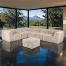 Nappi Large L-Sectional w/ Ottoman (Compressed Foam) - 5th Ave Furniture