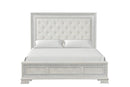Stella Mia 4 Pc 5 Pc Queen Bedroom Set White & White - 5th Ave Furniture