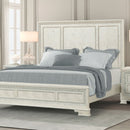 Stella Mia 4 Pc 5 Pc Queen Bedroom Set White & White - 5th Ave Furniture